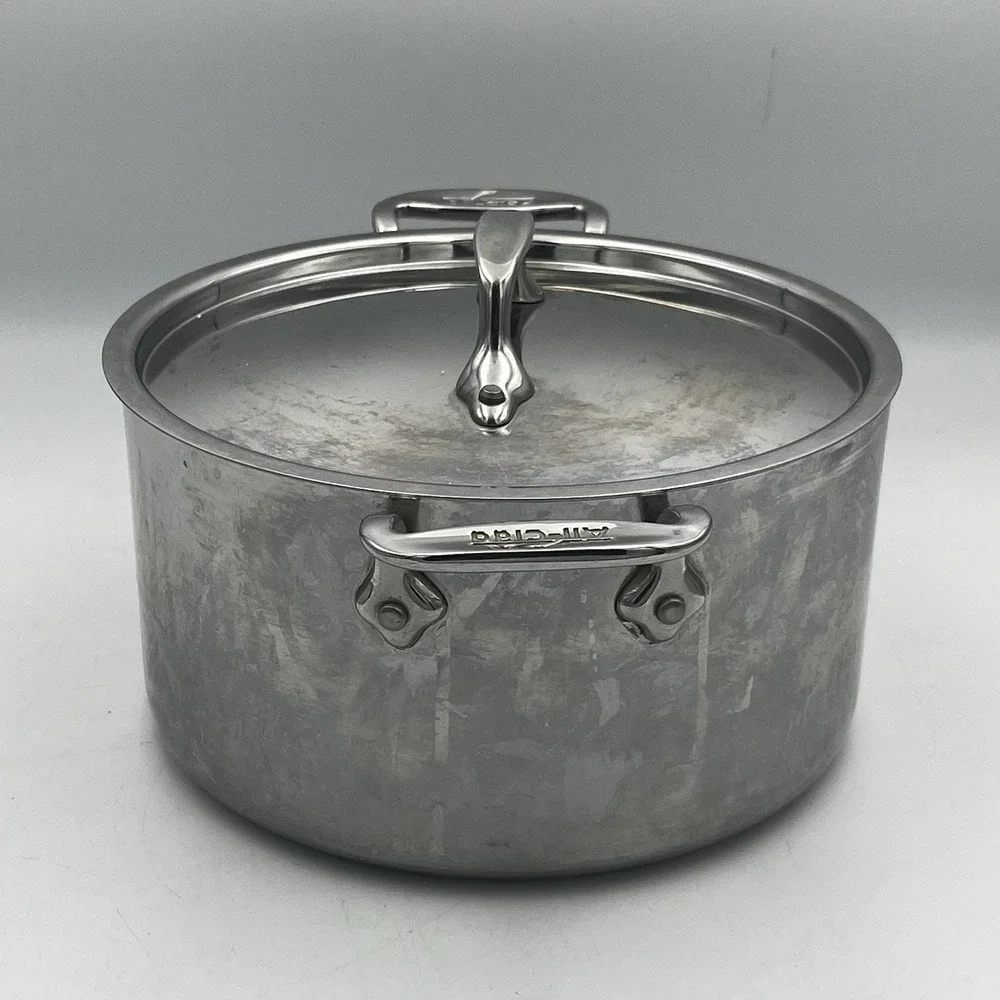 ALL-CLAD Stainless Steel 4 Quart Ultimate Soup Pot w/Lid D5